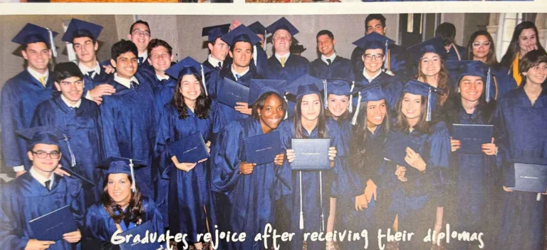 First senior class graduation