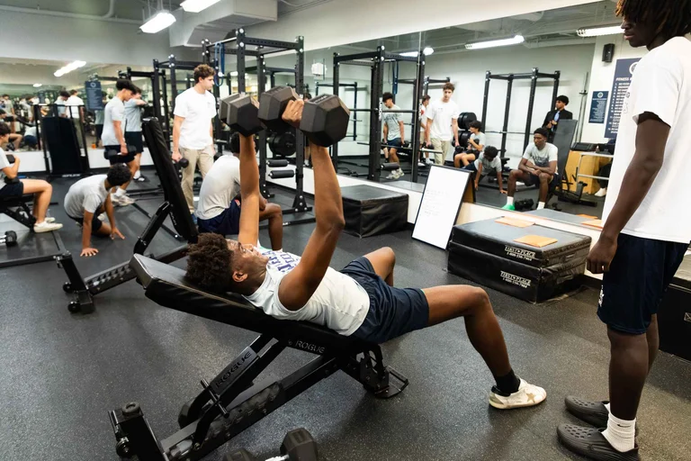 Prep School fitness room